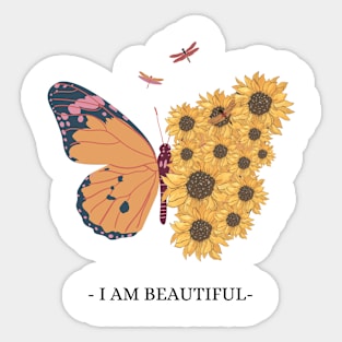 I AM BEAUTIFUL Sticker